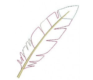 Stickserie - Federtiere Federn